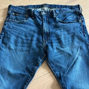 Men’s Ralph Lauren Polo Blue Relaxed Jeans with Lived-In Look 34/30 Slim